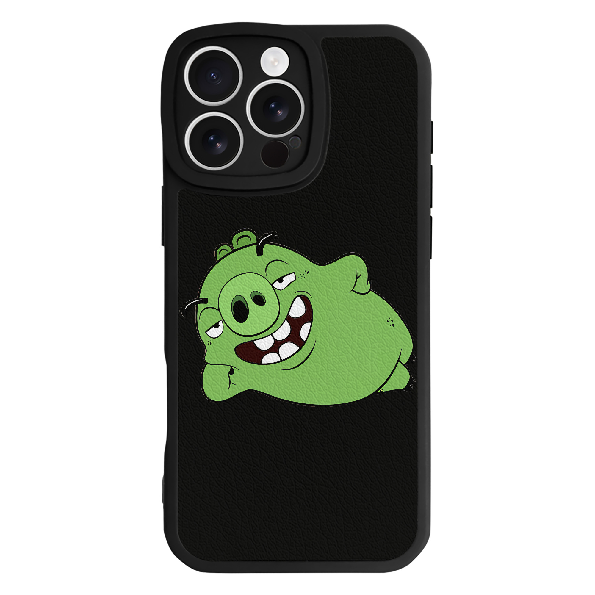 （画像用） Angry Birds アングリーバード 【iPhone 16シリーズ対応】シリコンスマホケース（レザー調） 材質：シリコン
